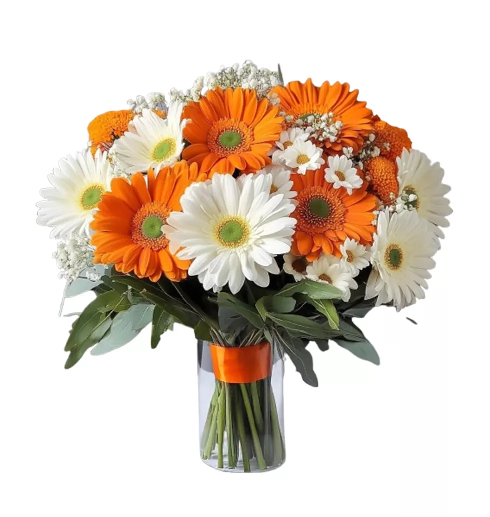 Vibrant Gerbera Blossom Bouquet