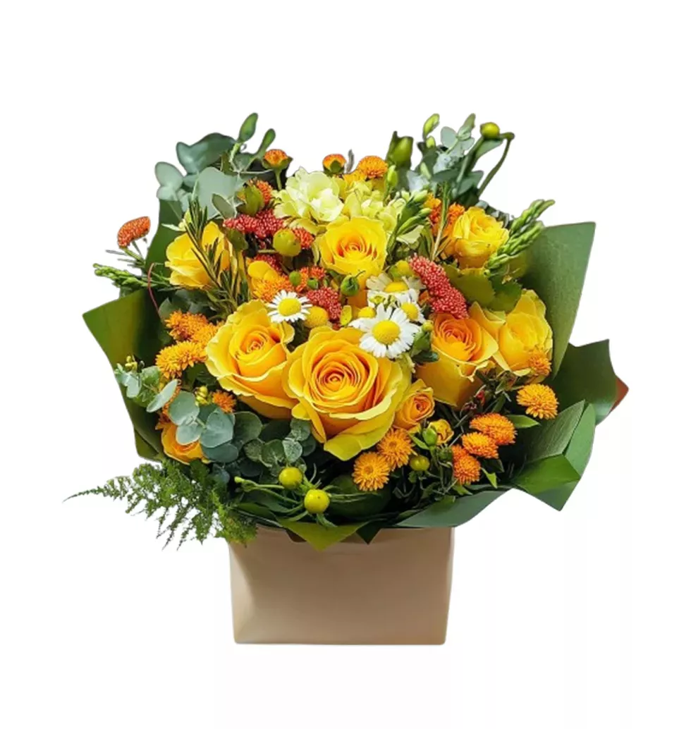 Golden Glow Floral Bouquet