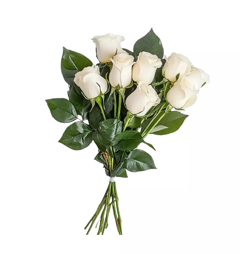 Condolences Bouquet Of White Roses