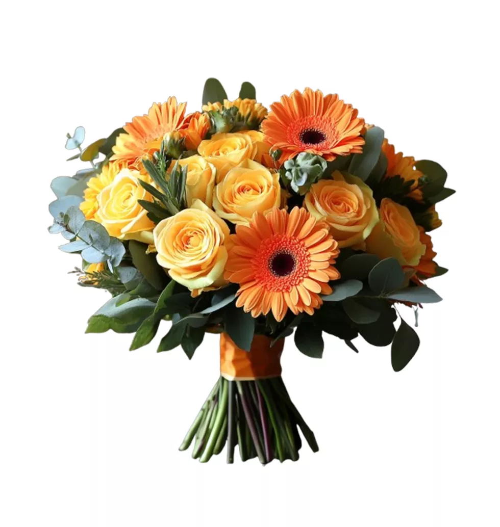 Sunshine Rose & Gerbera Mix