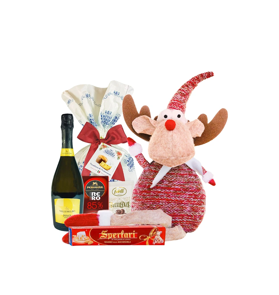 Jolly Reindeer Gourmet Basket